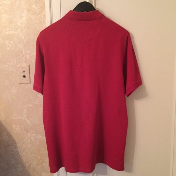 IZOD short sleeve Polo Shirt, red, size XL - Picture 2 of 6